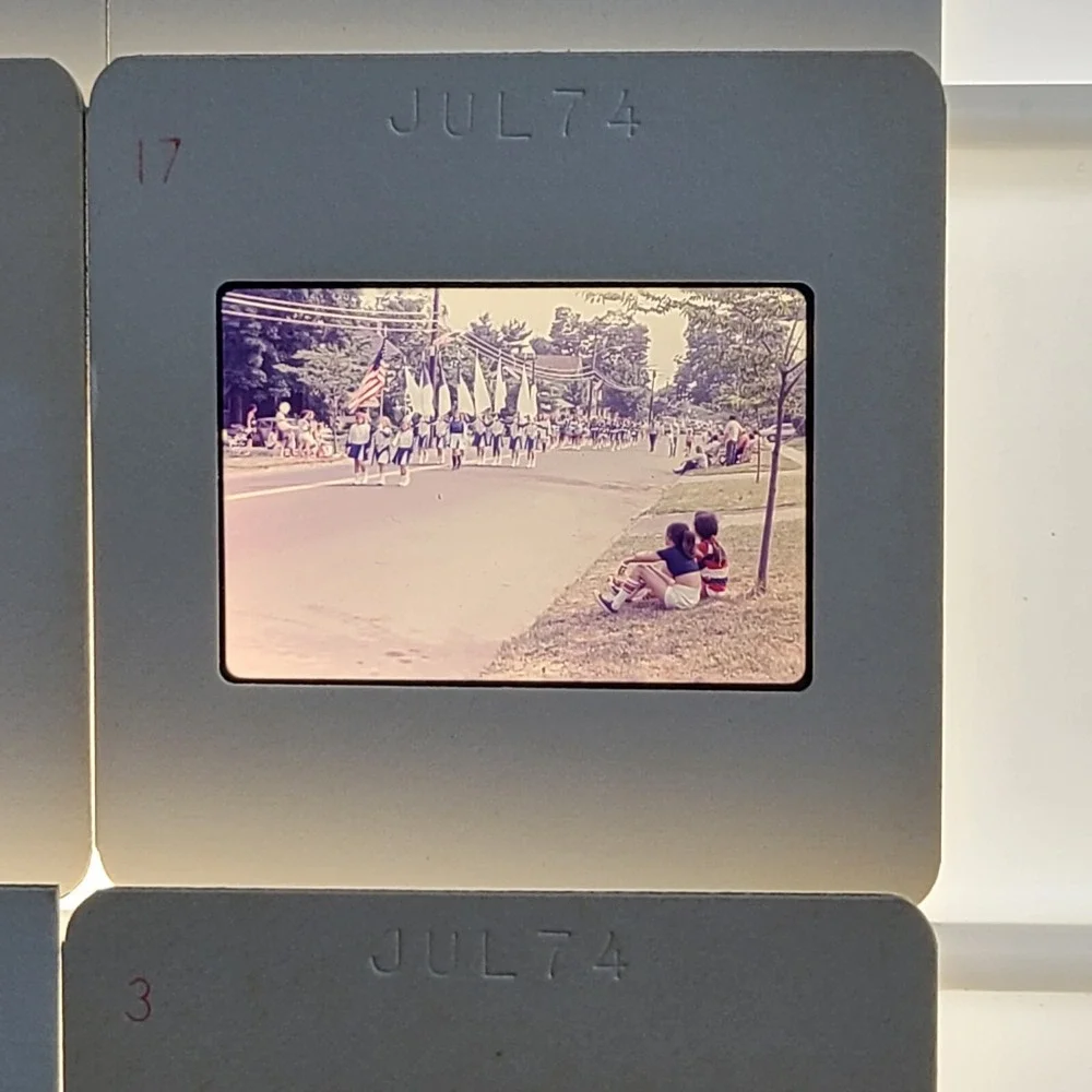 Lot of 35 Slides Parade Photos‎ Americana Cars People 1970-1974